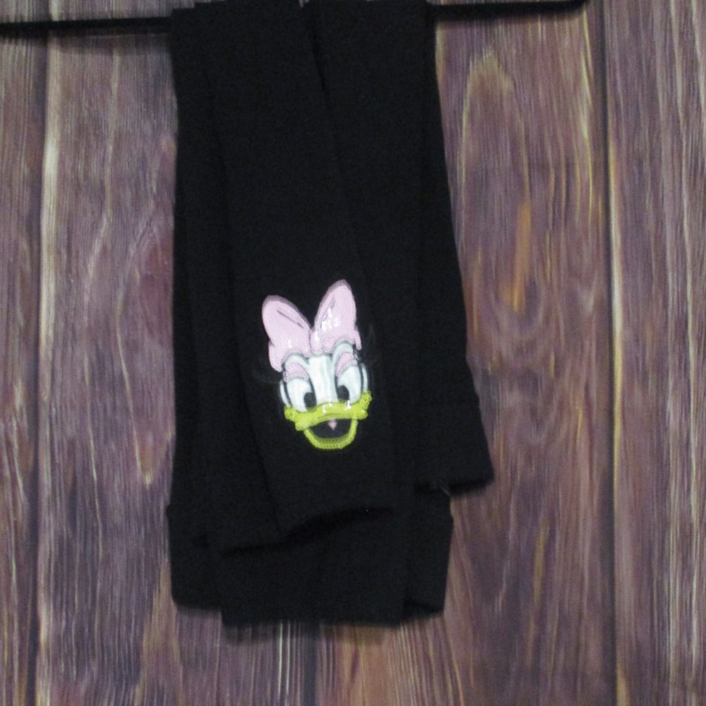 Torrid 2 Black Daisy Duck Disney leggings ankle length 7/8 EUC worn less 5 x